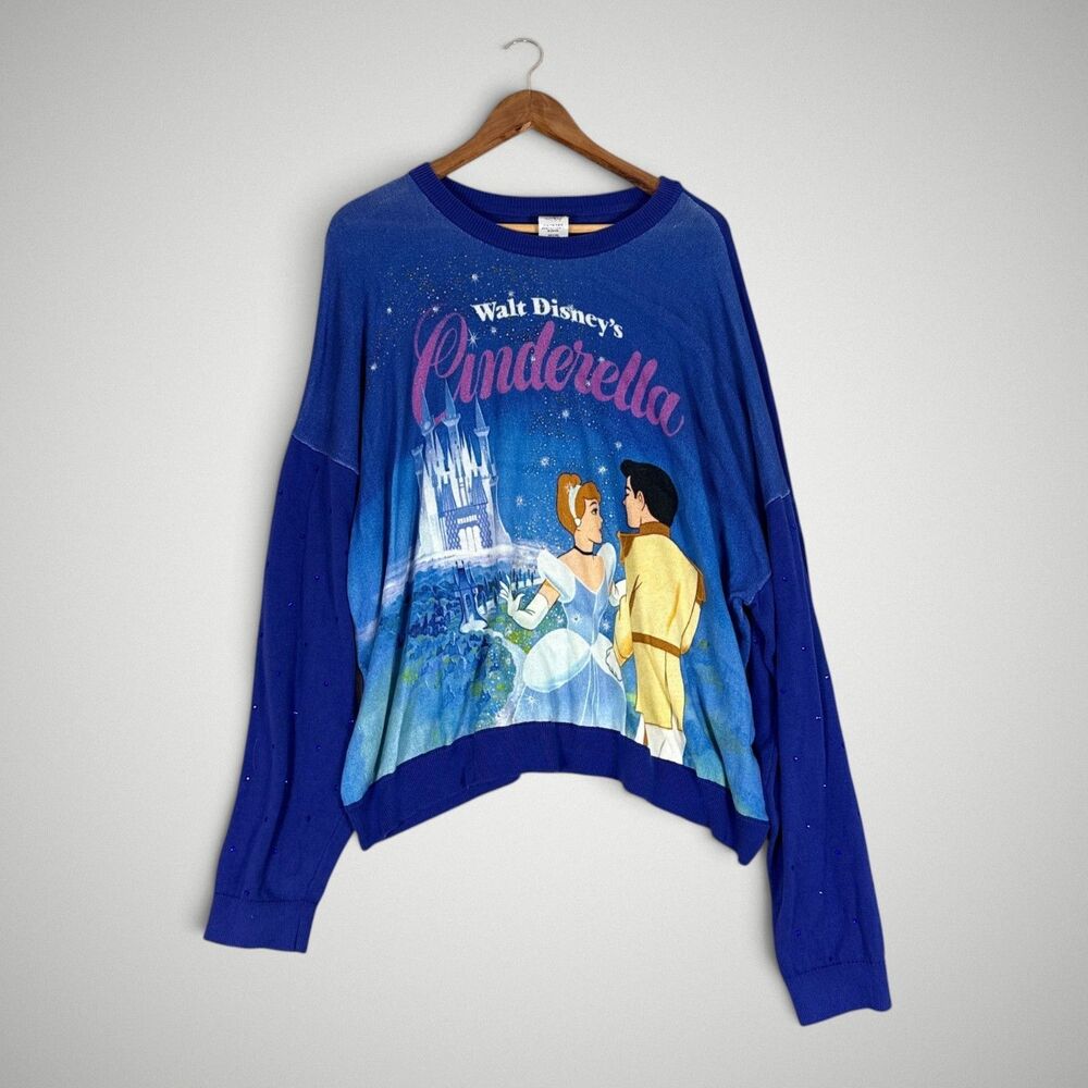 Disneyland Cinderella 75th Anniversary Sweater Disney Park Memorabilia Size 1X
